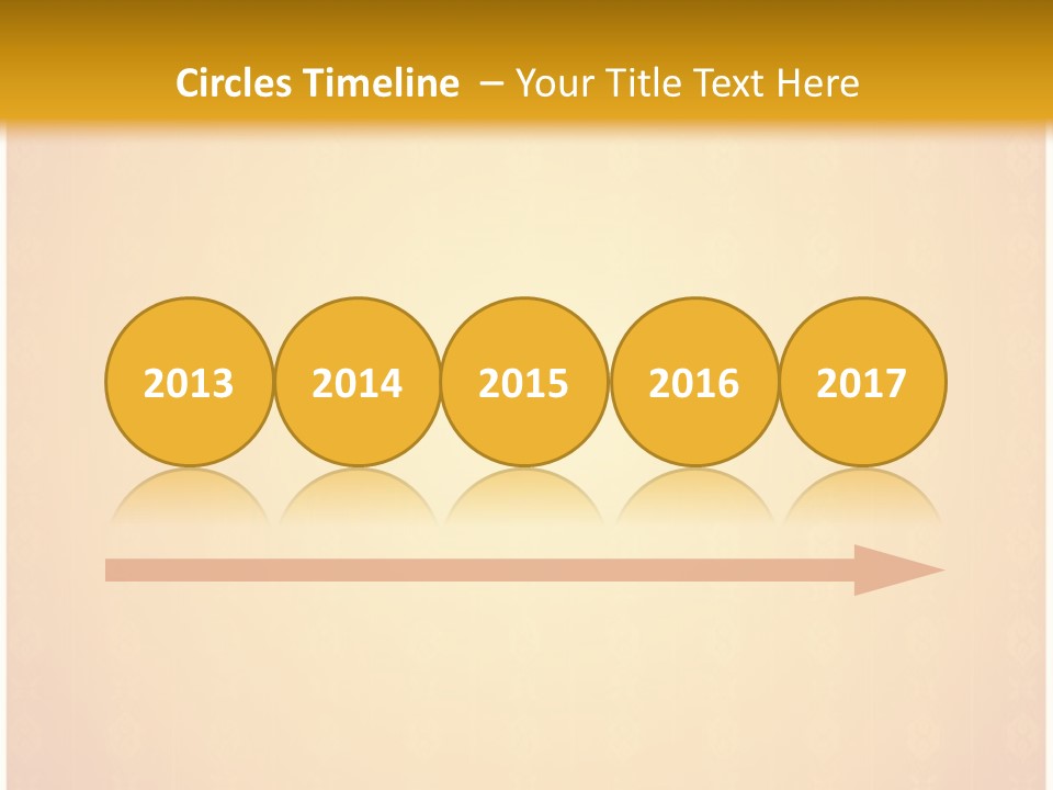 Ornament Drawing Placard PowerPoint Template