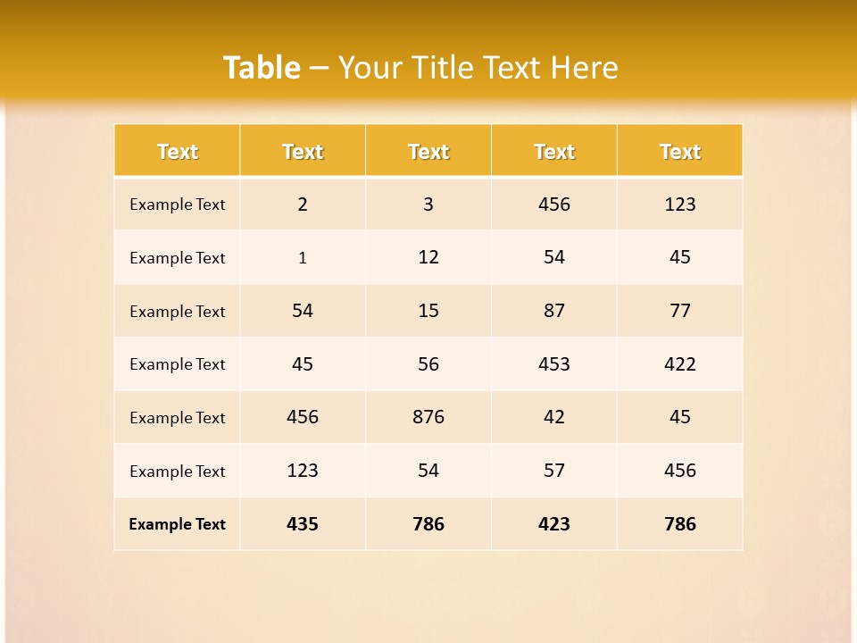 Ornament Drawing Placard PowerPoint Template