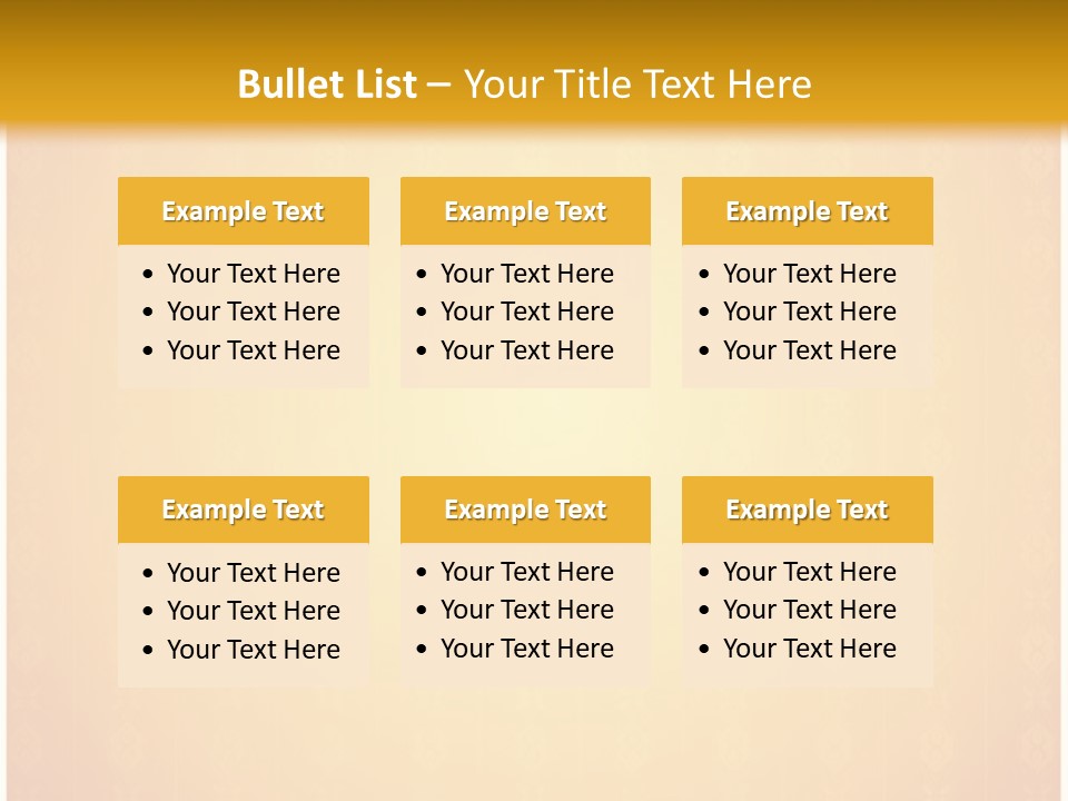 Ornament Drawing Placard PowerPoint Template