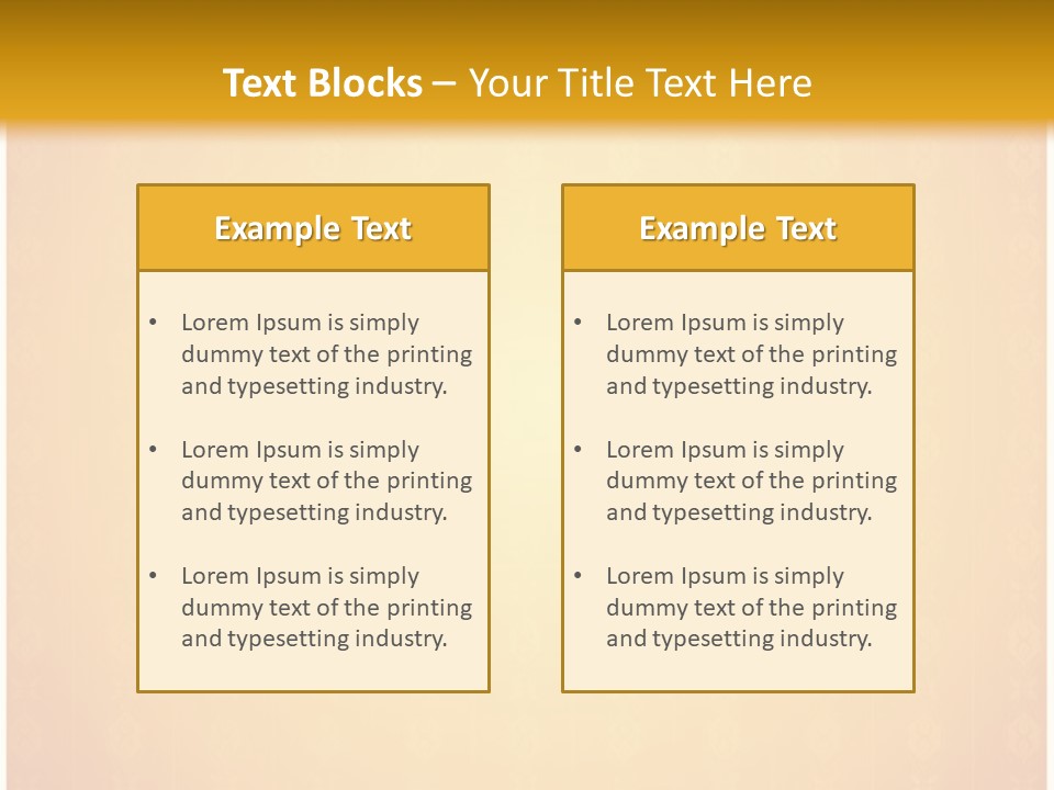 Ornament Drawing Placard PowerPoint Template