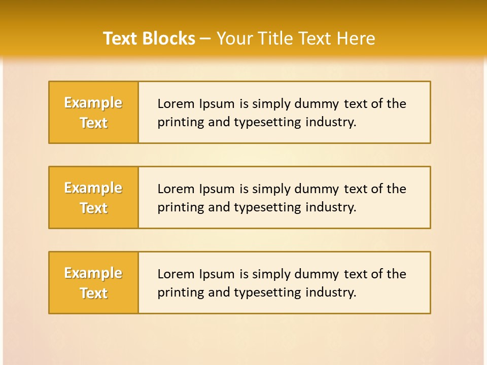 Ornament Drawing Placard PowerPoint Template
