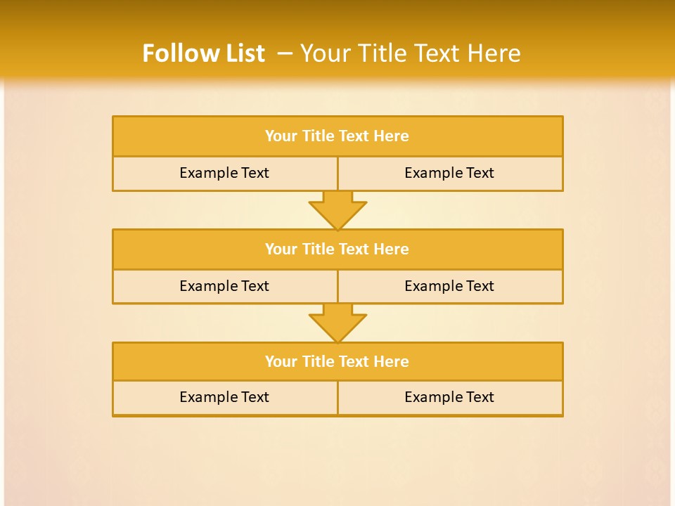 Ornament Drawing Placard PowerPoint Template