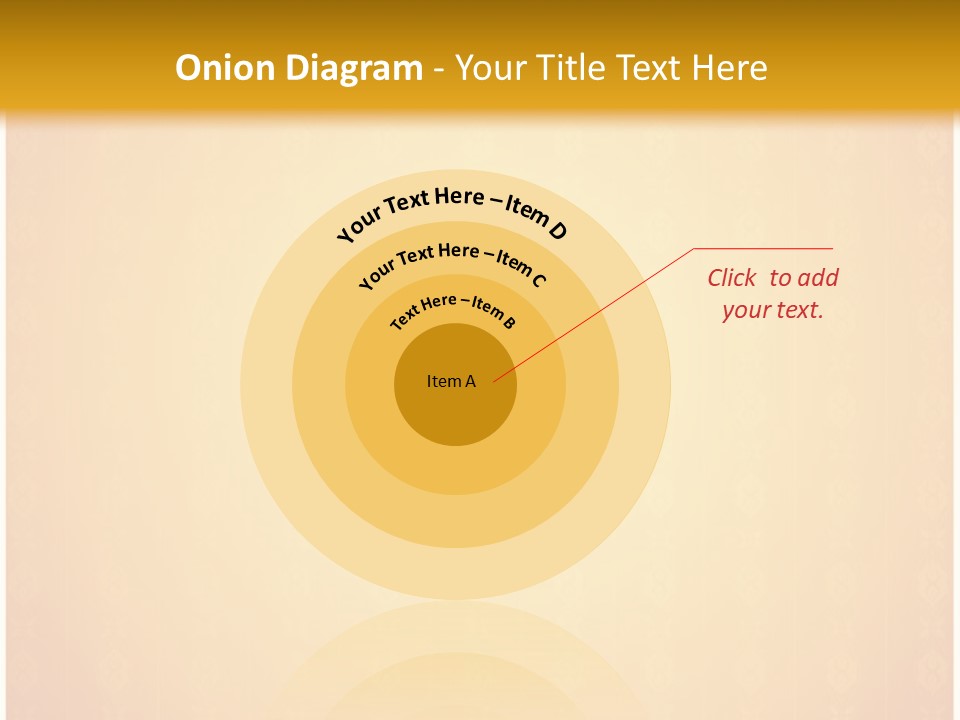 Ornament Drawing Placard PowerPoint Template