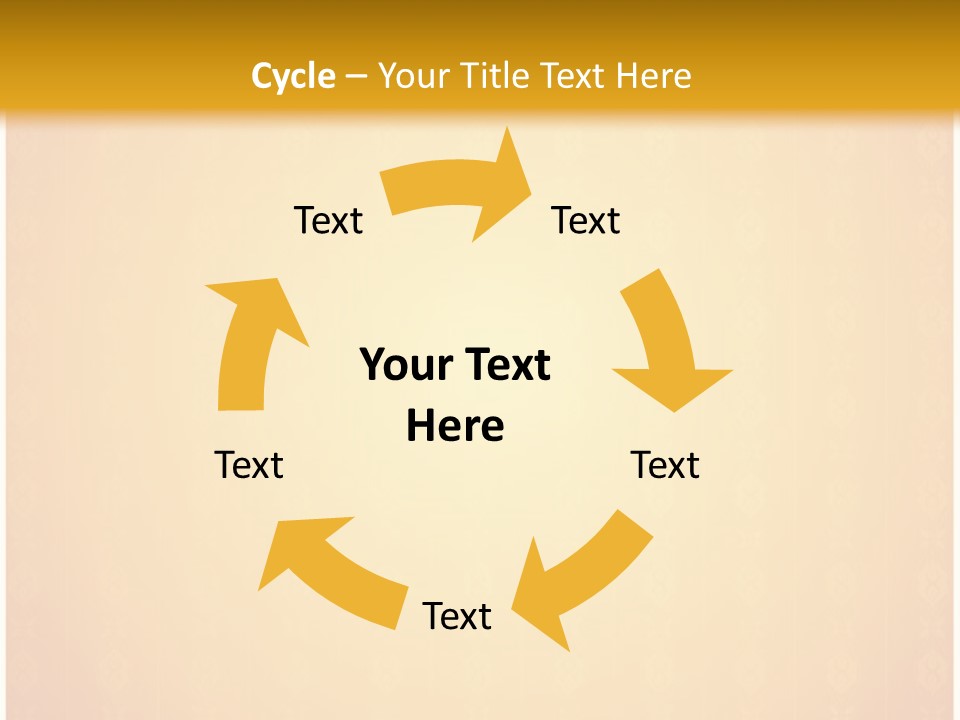 Ornament Drawing Placard PowerPoint Template