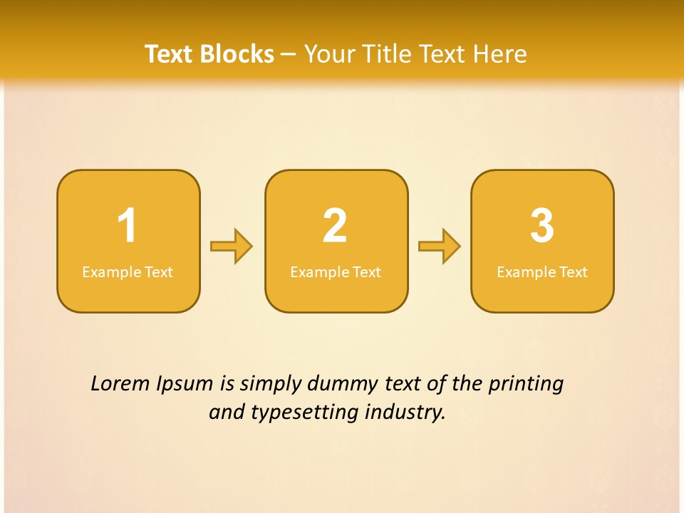 Ornament Drawing Placard PowerPoint Template