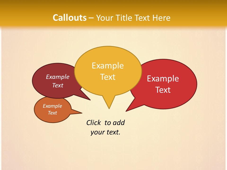 Ornament Drawing Placard PowerPoint Template