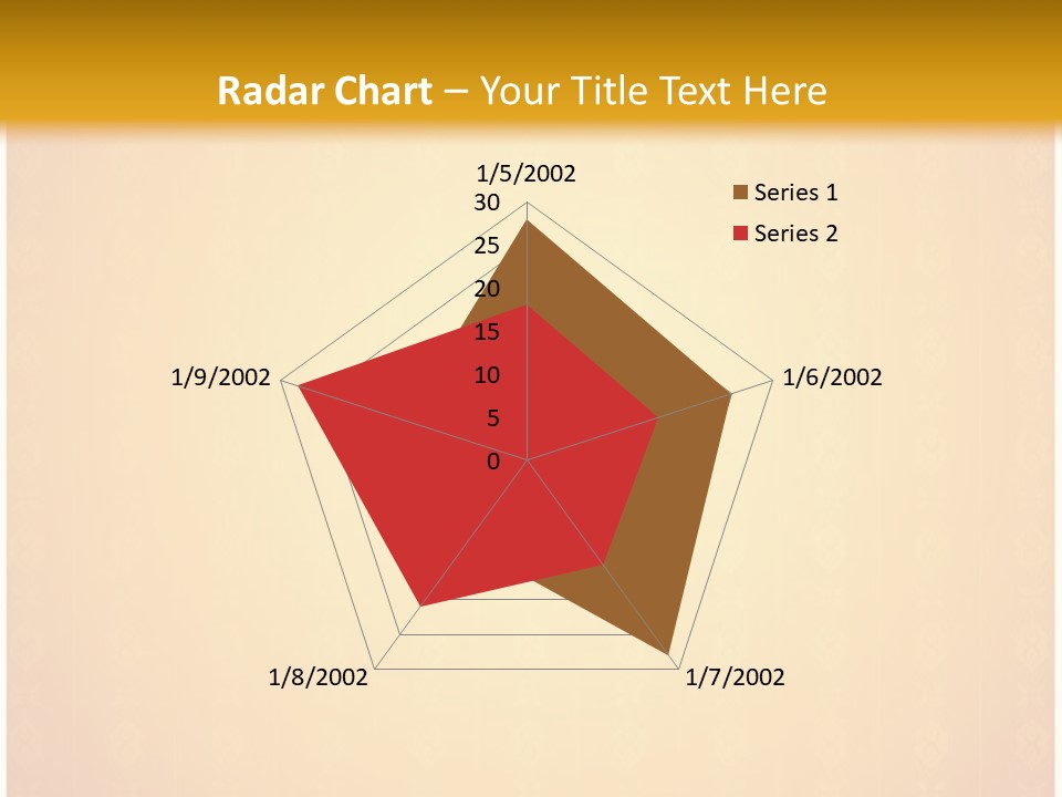 Ornament Drawing Placard PowerPoint Template