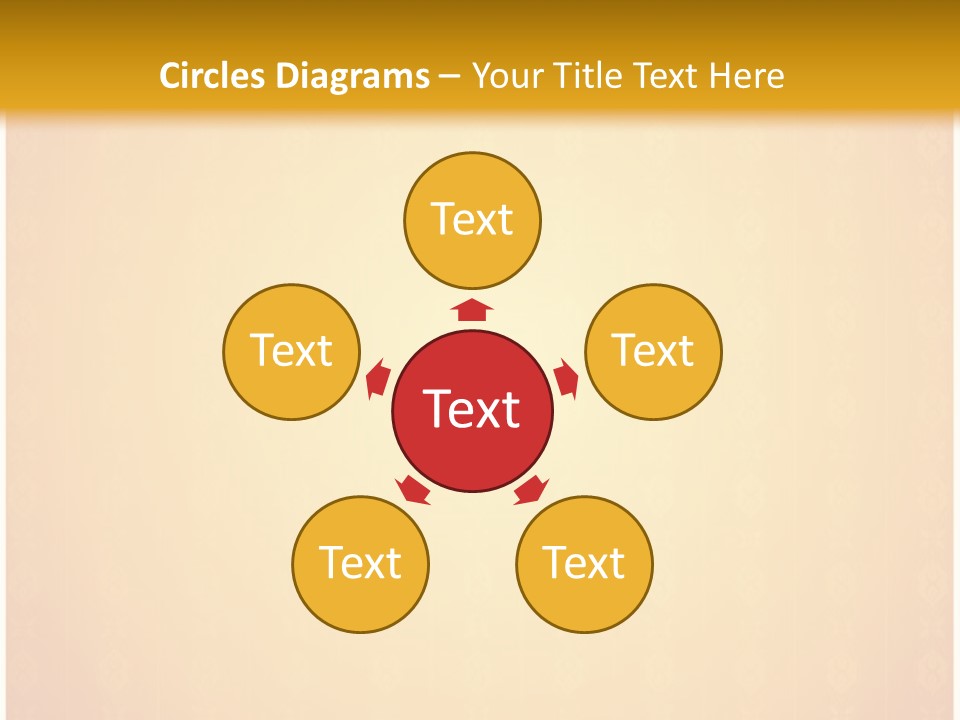 Ornament Drawing Placard PowerPoint Template