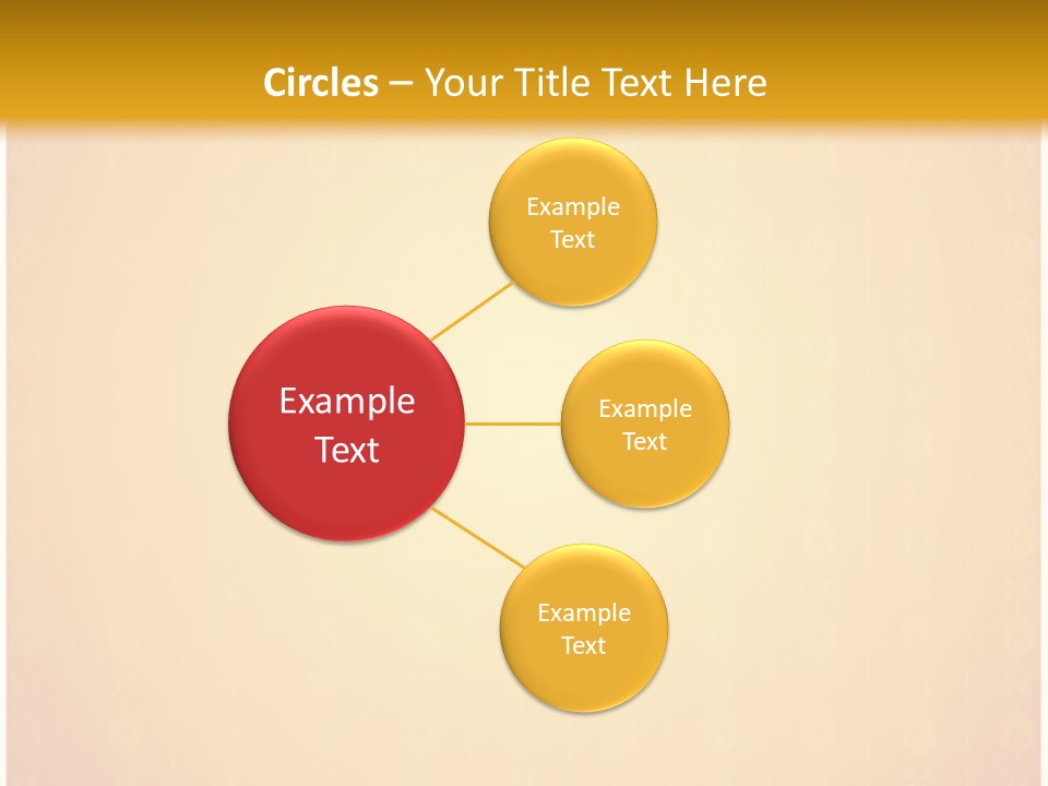 Ornament Drawing Placard PowerPoint Template
