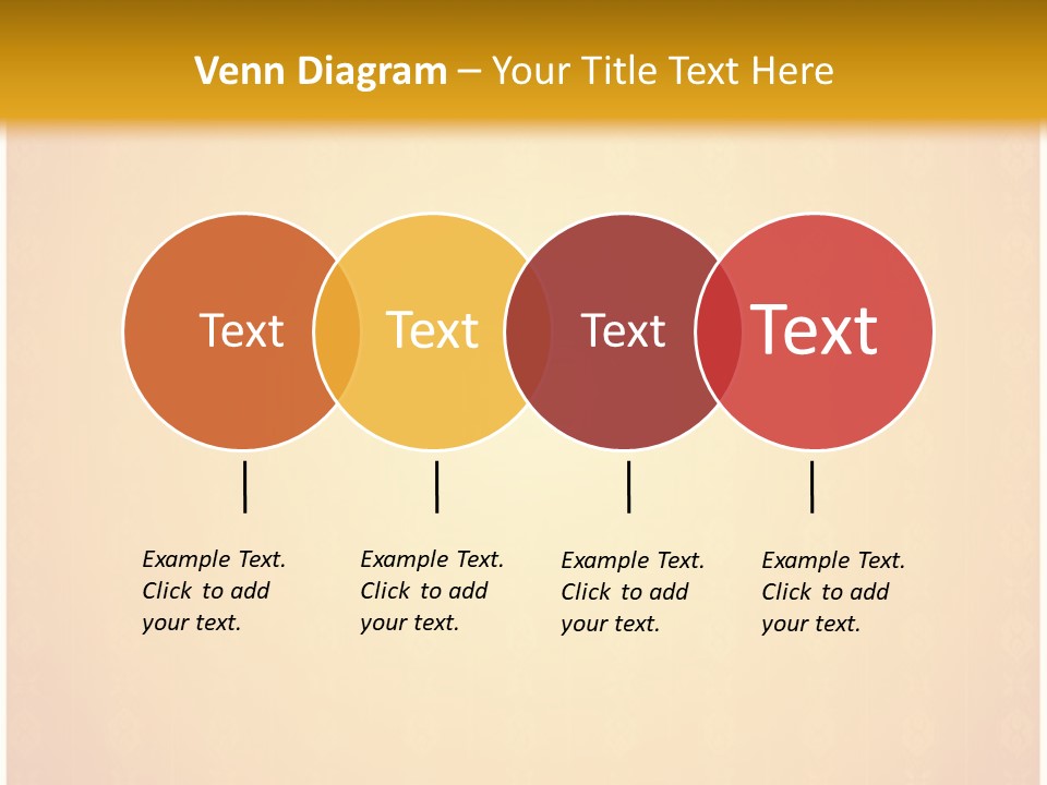 Ornament Drawing Placard PowerPoint Template