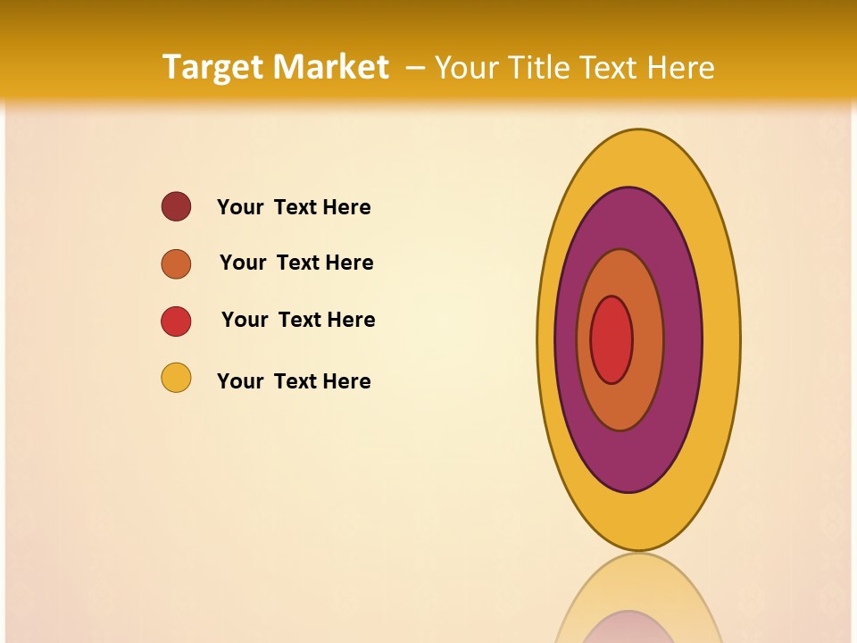 Ornament Drawing Placard PowerPoint Template