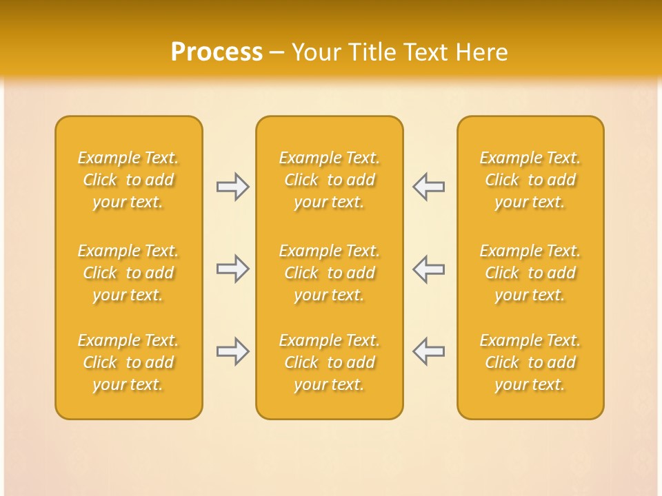 Ornament Drawing Placard PowerPoint Template