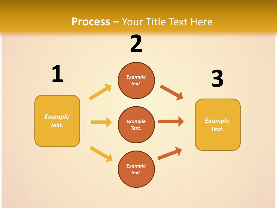 Ornament Drawing Placard PowerPoint Template
