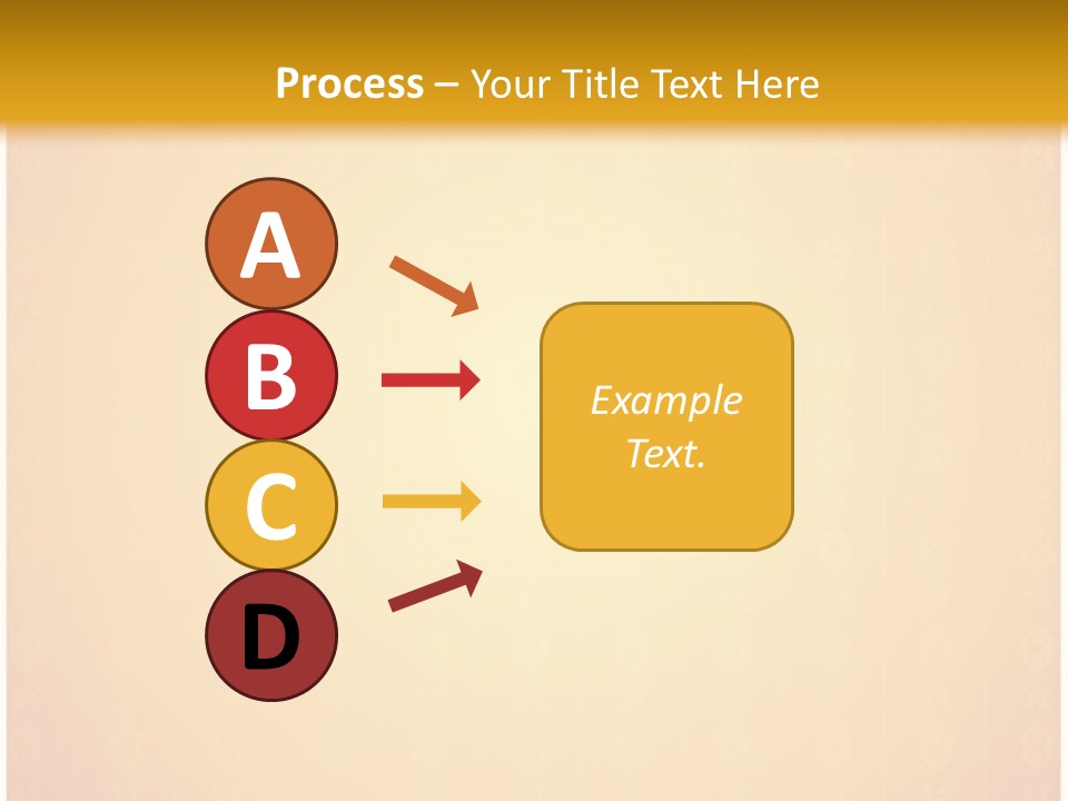 Ornament Drawing Placard PowerPoint Template