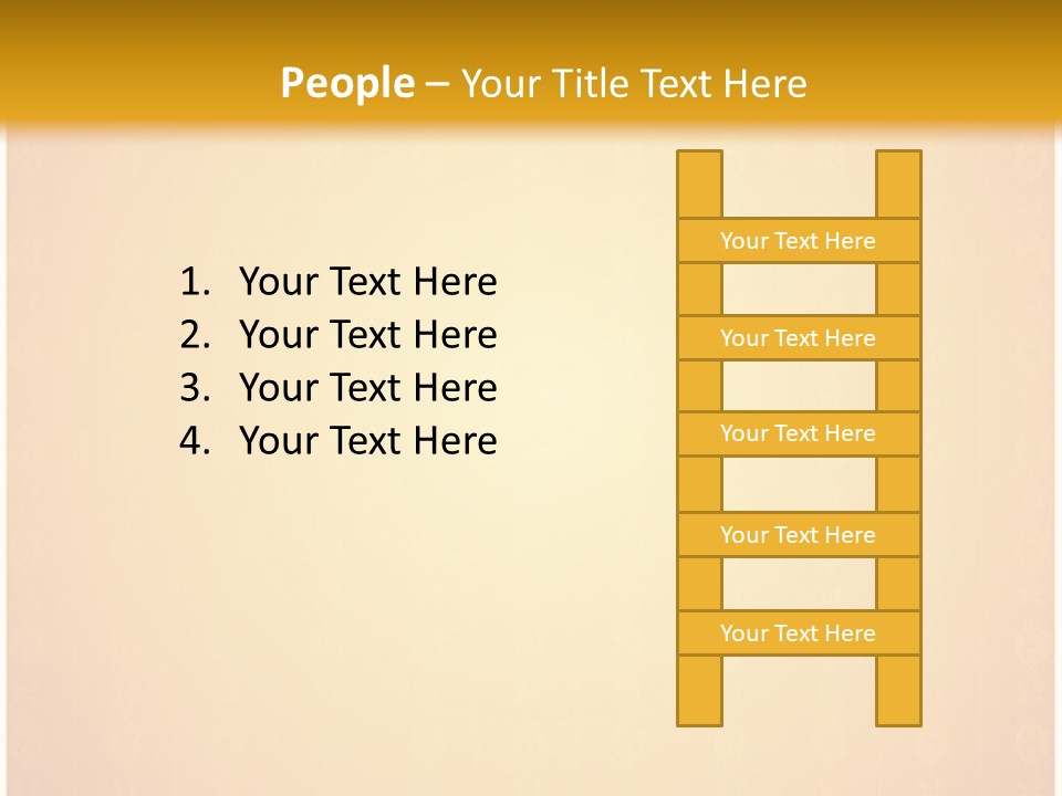 Ornament Drawing Placard PowerPoint Template