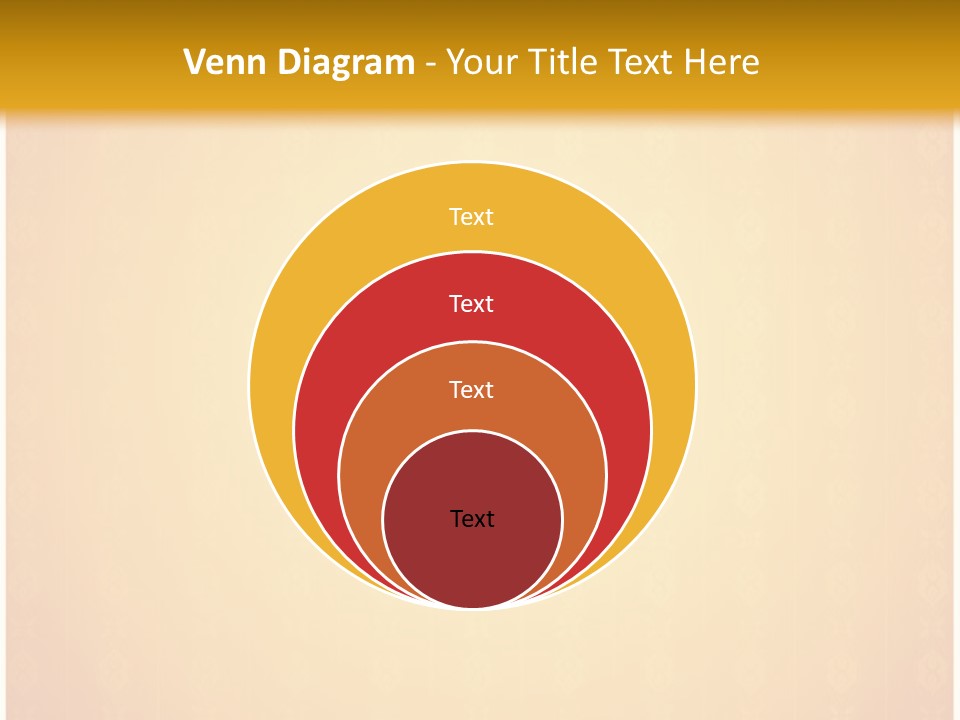 Ornament Drawing Placard PowerPoint Template