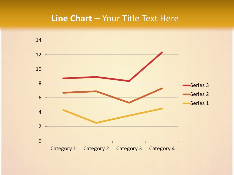 Ornament Drawing Placard PowerPoint Template