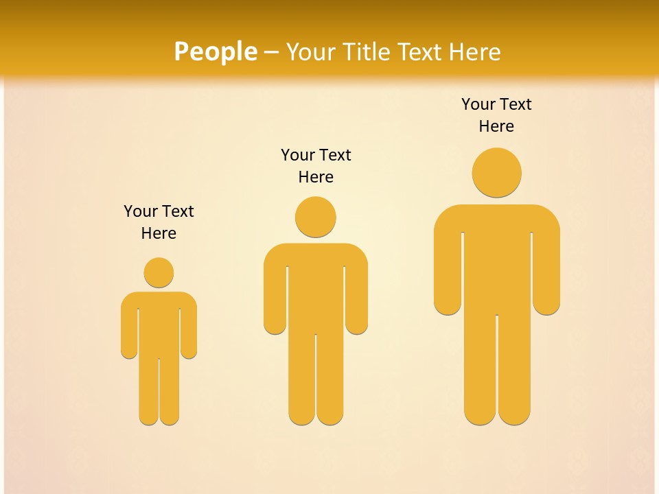 Ornament Drawing Placard PowerPoint Template