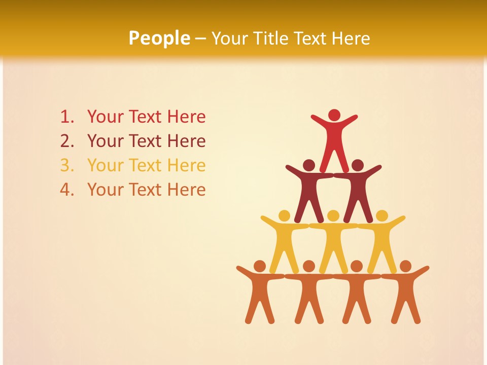 Ornament Drawing Placard PowerPoint Template