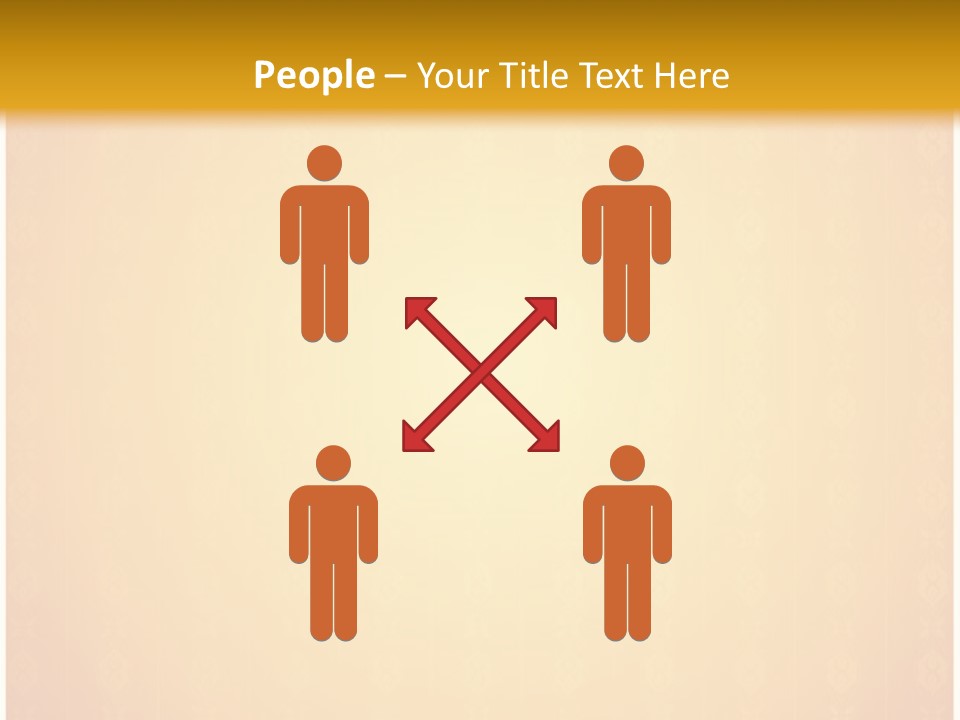 Ornament Drawing Placard PowerPoint Template