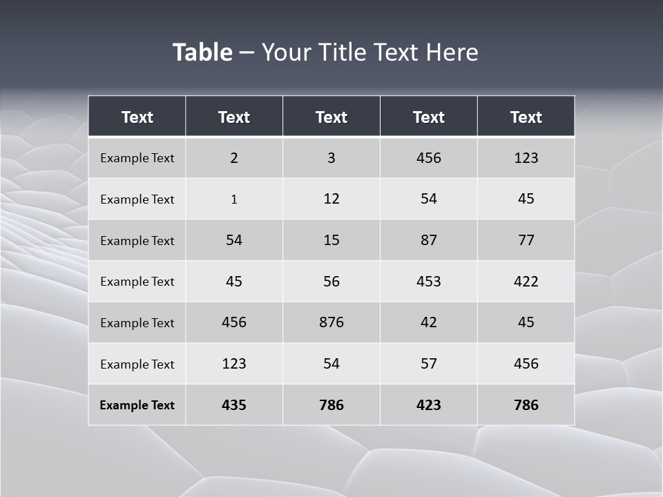 Cells Structure Matrix PowerPoint Template