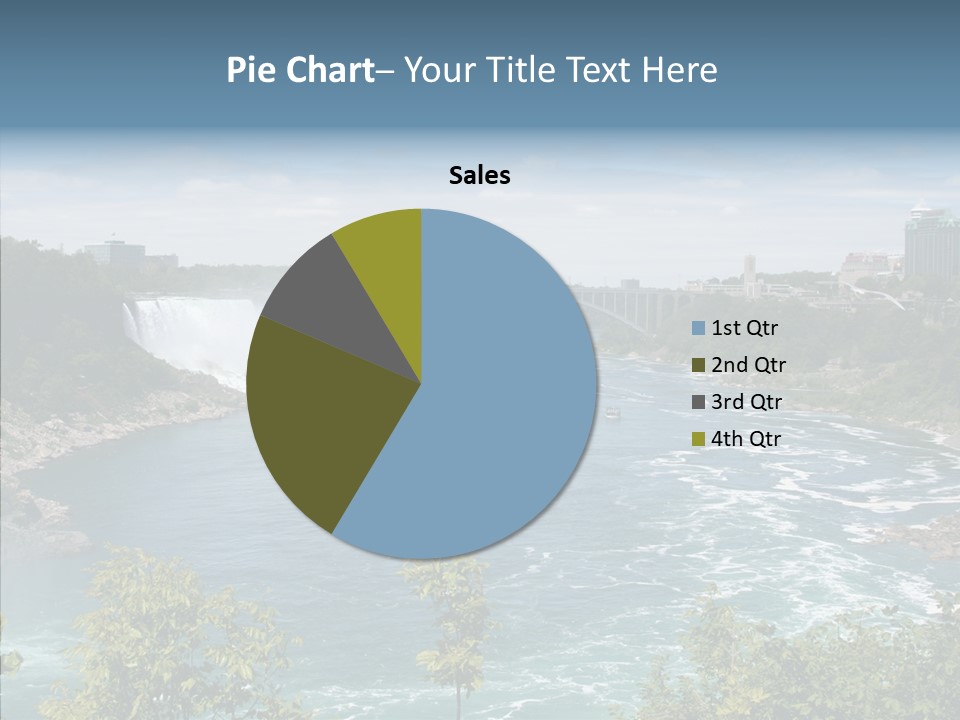 Mist Waterfall Travel PowerPoint Template