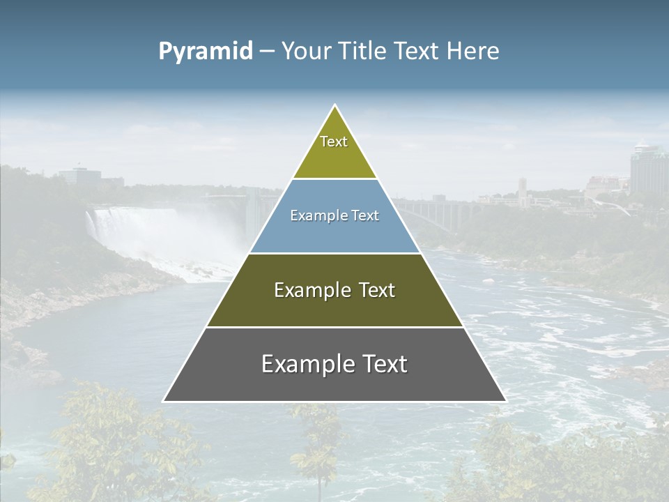 Mist Waterfall Travel PowerPoint Template