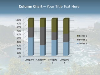 Mist Waterfall Travel PowerPoint Template