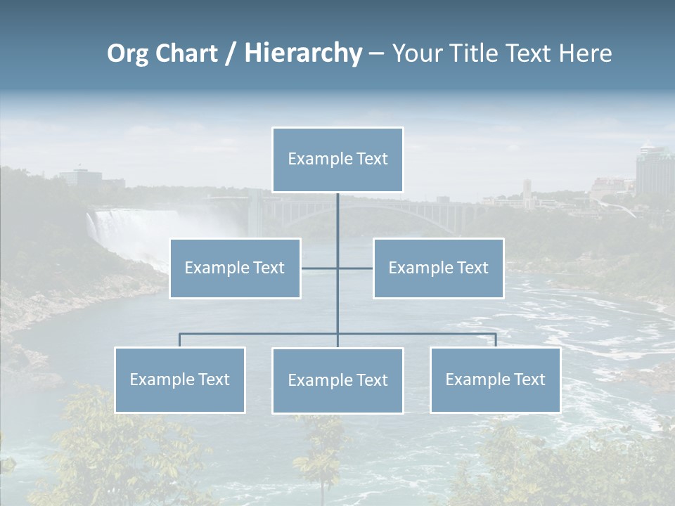 Mist Waterfall Travel PowerPoint Template