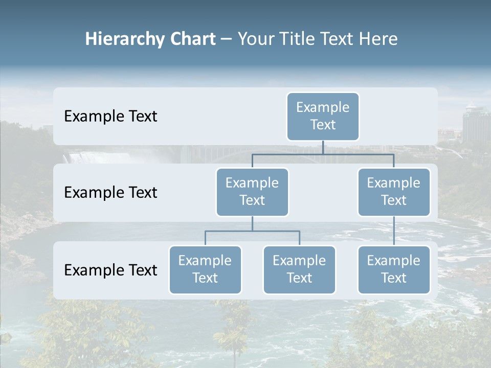 Mist Waterfall Travel PowerPoint Template