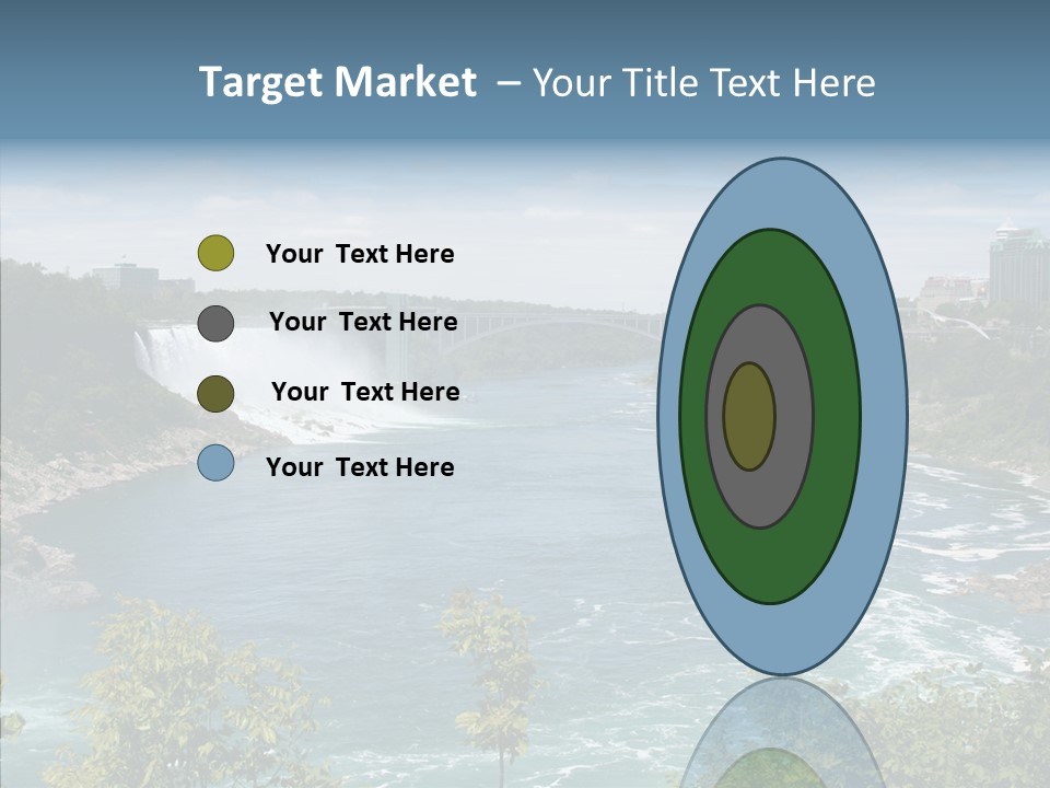 Mist Waterfall Travel PowerPoint Template