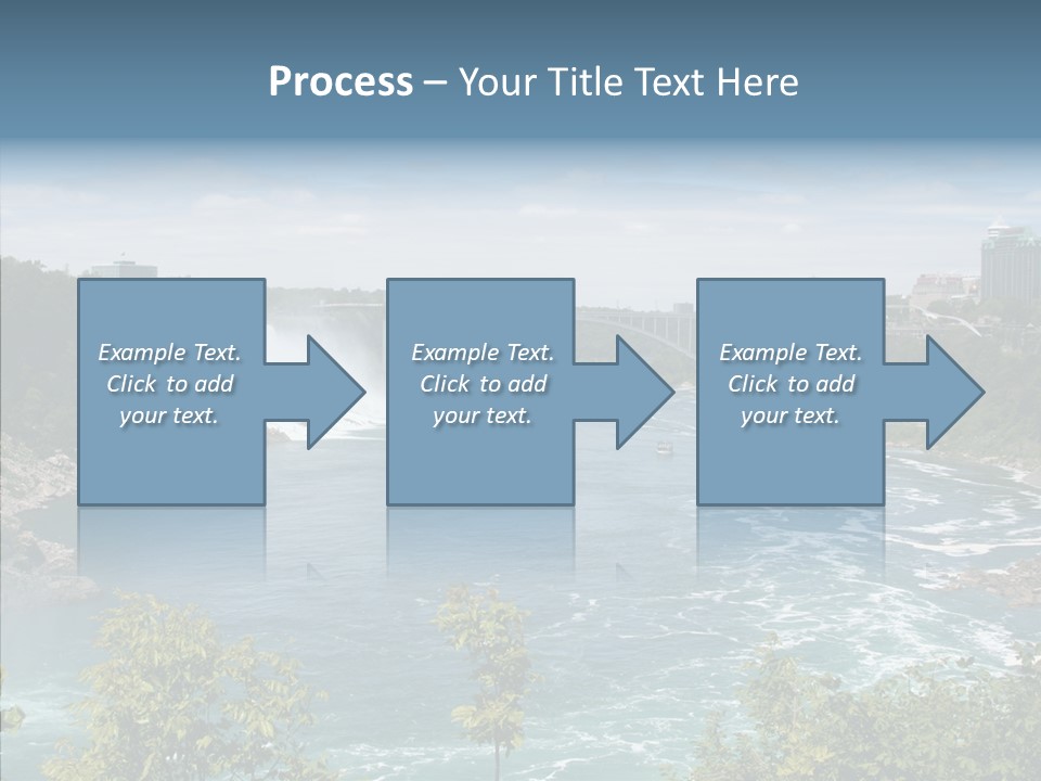 Mist Waterfall Travel PowerPoint Template