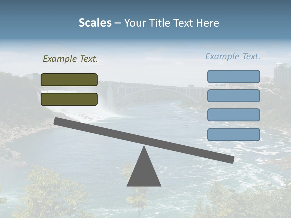 Mist Waterfall Travel PowerPoint Template