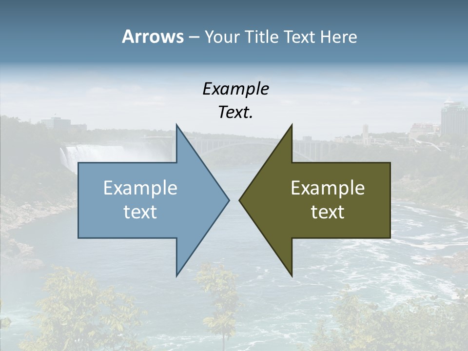 Mist Waterfall Travel PowerPoint Template