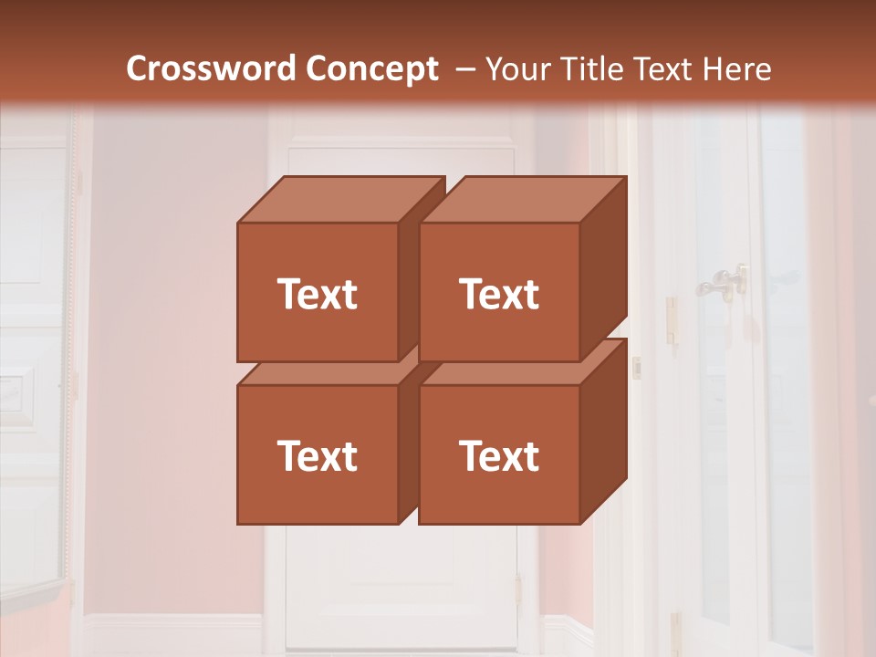 Wide Door Way PowerPoint Template
