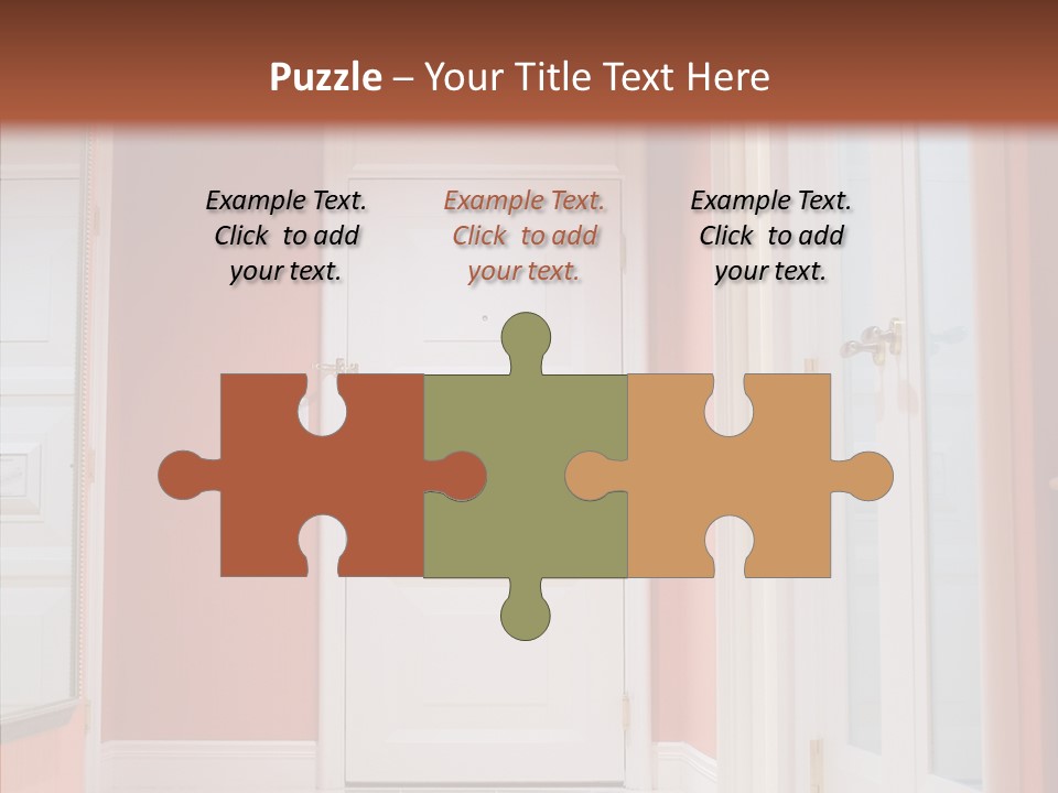 Wide Door Way PowerPoint Template
