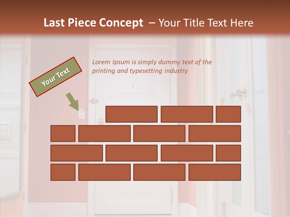 Wide Door Way PowerPoint Template