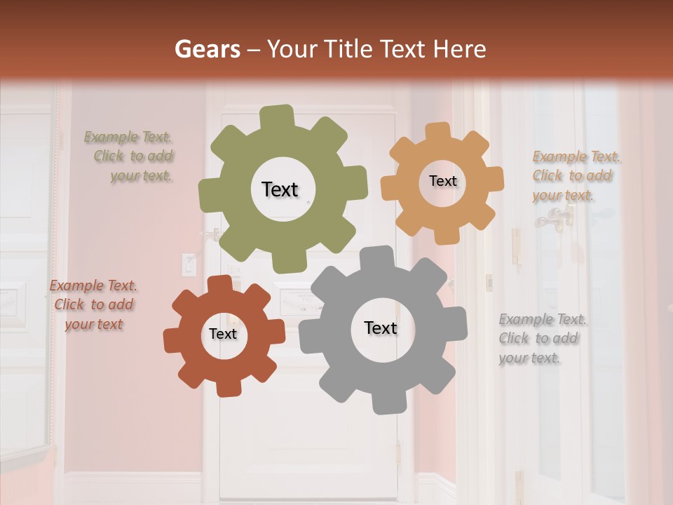 Wide Door Way PowerPoint Template