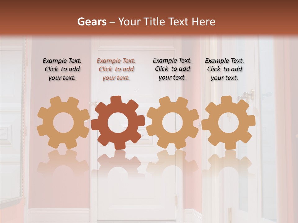 Wide Door Way PowerPoint Template