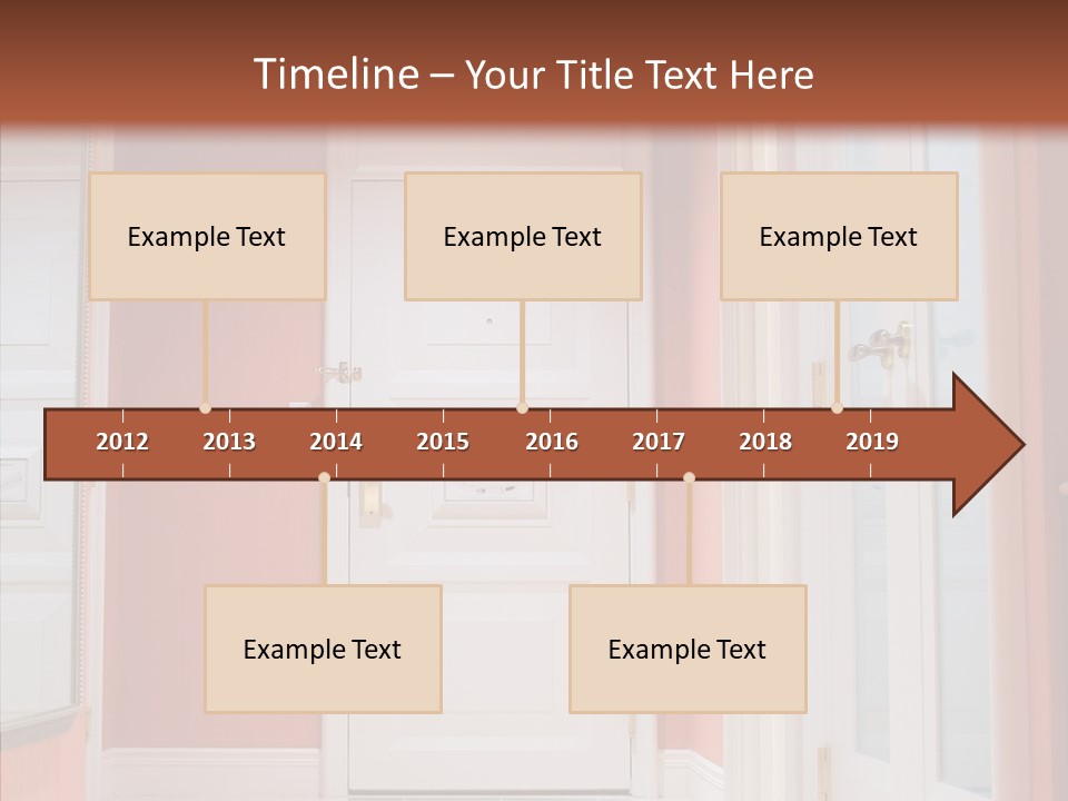 Wide Door Way PowerPoint Template