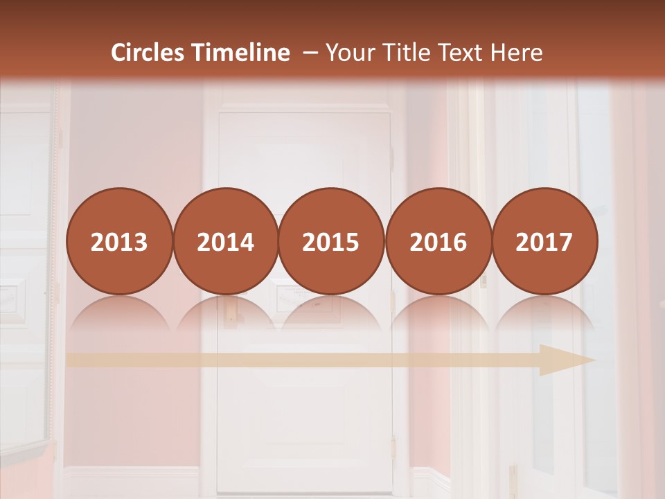 Wide Door Way PowerPoint Template