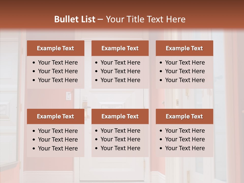 Wide Door Way PowerPoint Template