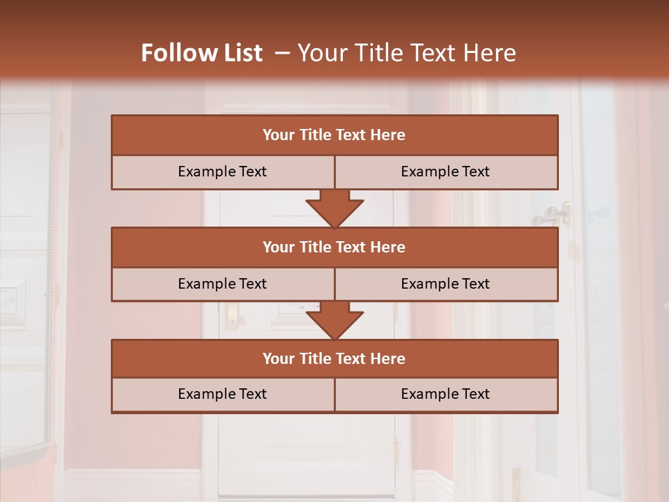 Wide Door Way PowerPoint Template