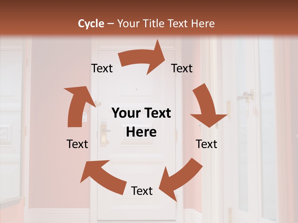 Wide Door Way PowerPoint Template