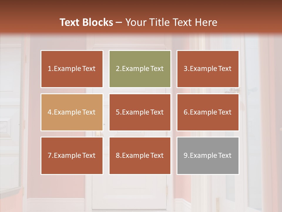 Wide Door Way PowerPoint Template