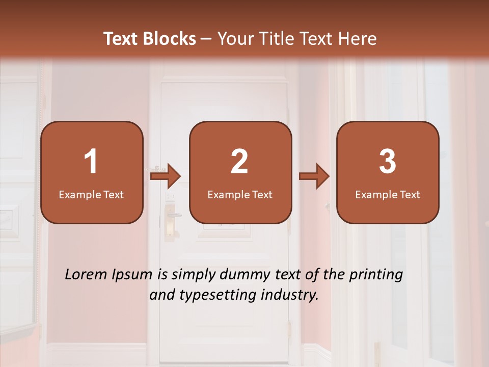 Wide Door Way PowerPoint Template