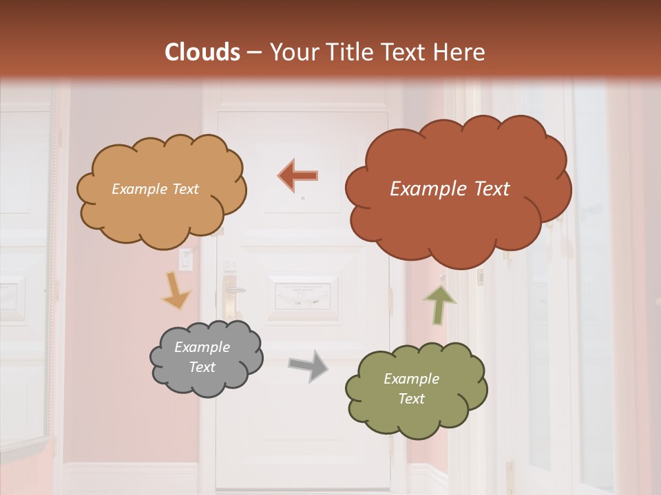 Wide Door Way PowerPoint Template