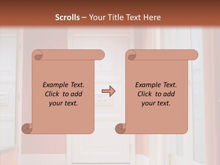 Wide Door Way PowerPoint Template