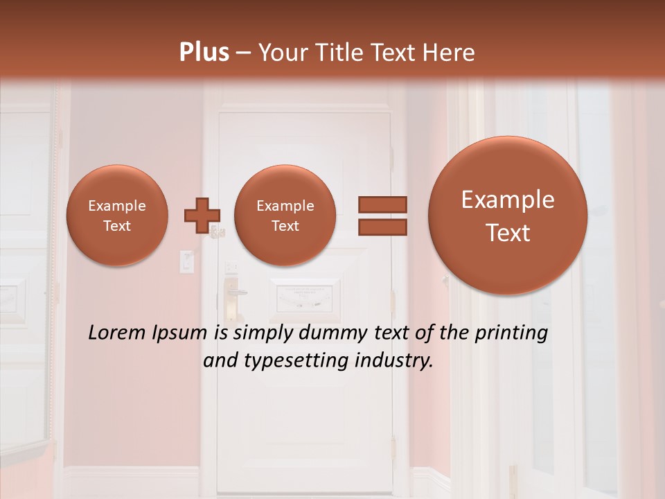 Wide Door Way PowerPoint Template