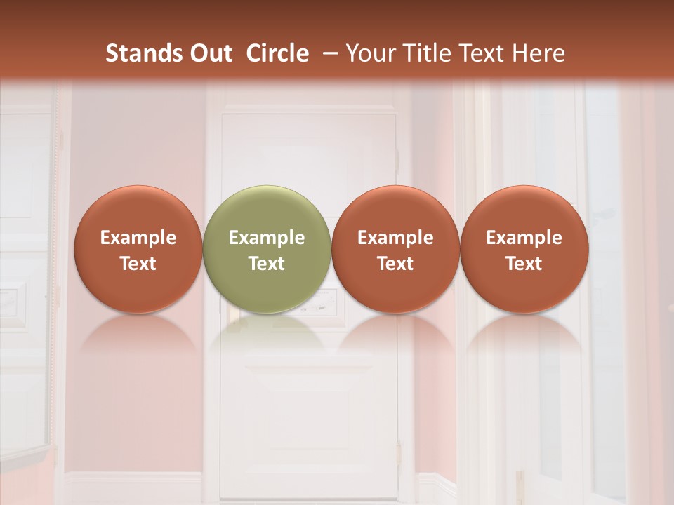 Wide Door Way PowerPoint Template